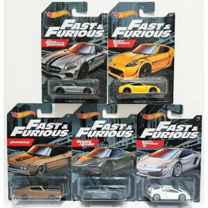 Hot Wheels Fast & Furious Diecast Cars Ford Torino McLaren Nissan FULL SET of 5 Hot Wheels Fast & Furious Diecast Cars Ford Torino McLaren Nissan FULL SET of 5