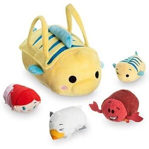 Disney The Little Mermaid ''Tsum Tsum'' Plush Set - Small Bag - 8'' Disney The Little Mermaid ''Tsum Tsum'' Plush Set - Small Bag - 8''