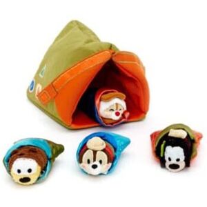 Disney Camping Tent Tsum Tsum Micro Soft Toy Set includes: Goofy as a lumber Disney Camping Tent Tsum Tsum Micro Soft Toy Set includes: Goofy as a lumber