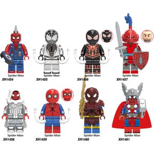 Unbranded 8Pcs Marvel Punk Spider-Man Knight Minifigures Building Blocks Kids Toys Unbranded 8Pcs Marvel Punk Spider-Man Knight Minifigures Building Blocks Kids Toys