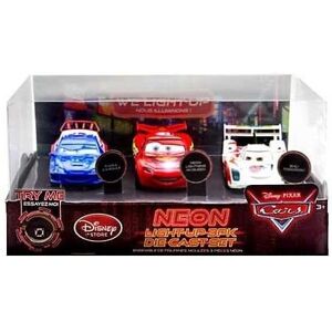 Disney / Pixar CARS Movie Exclusive 1:43 Die Cast Car 3-Pack Neon Disney / Pixar CARS Movie Exclusive 1:43 Die Cast Car 3-Pack Neon