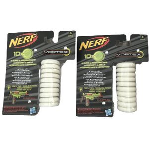 hasbro nerf vortex glow in the dark disc refill pack x 2 (20) hasbro nerf vortex glow in the dark disc refill pack x 2 (20)