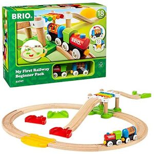 Brio My First Railway ?33727 Beginner Pack Wooden Toy Train Set for Kids Age 1 Brio My First Railway ?33727 Beginner Pack Wooden Toy Train Set for Kids Age 1