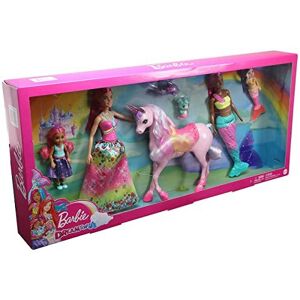 Barbie 1536323 Dreamtopia Fairytale Sisters Unicorn Set - 4 Dolls, 3 Fantasy Pet Barbie 1536323 Dreamtopia Fairytale Sisters Unicorn Set - 4 Dolls, 3 Fantasy Pet