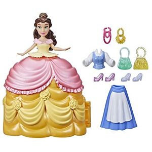 Disney Princess Secret Styles Fashion Surprise Belle, Mini Doll Playset with Ext Disney Princess Secret Styles Fashion Surprise Belle, Mini Doll Playset with Ext