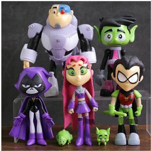 Unbranded 7pcs/Set Teen Titans Go Robin Cyborg Beast Boy Raven Action Figure Toy Kid Gift Unbranded 7pcs/Set Teen Titans Go Robin Cyborg Beast Boy Raven Action Figure Toy Kid Gift