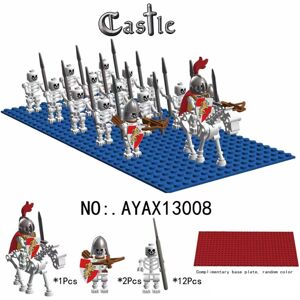 Xurikcoo (Style F) 15pcs evil Skeleton Knights Legion of Medieval Roman soldier castles d Xurikcoo (Style F) 15pcs evil Skeleton Knights Legion of Medieval Roman soldier castles d