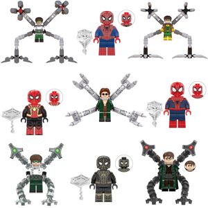 Bonxaif 9PCS Super Hero Dr. Octopus Spider-Man Minifigures Blocks Fit Lego Bonxaif 9PCS Super Hero Dr. Octopus Spider-Man Minifigures Blocks Fit Lego