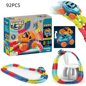 Unbranded (92PCS) Car Play Track Set Race Track Toy With Led Car Magic Track Set Unbranded (92PCS) Car Play Track Set Race Track Toy With Led Car Magic Track Set