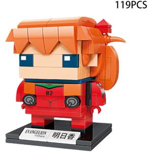 Unbranded (Asuka, 119PCS) Model Evangelion Eva Diy Building Blocks With Anime Character De Unbranded (Asuka, 119PCS) Model Evangelion Eva Diy Building Blocks With Anime Character De