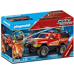Playmobil Fire Rescue Truck - City Action Fire Toy with Water Pump Playmobil Fire Rescue Truck - City Action Fire Toy with Water Pump