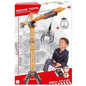 Dickie Toys 48" Mega Crane Playset - Remote Control, 350 Cabin Rotation, Trolley Dickie Toys 48" Mega Crane Playset - Remote Control, 350 Cabin Rotation, Trolley