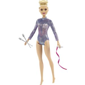 Mattel Barbie You Can Be Anything - Metallic Rhythmic Gymnast Blonde Doll 11" Mattel Barbie You Can Be Anything - Metallic Rhythmic Gymnast Blonde Doll 11"