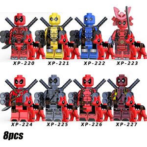 Unbranded 8 Pack Avengers Series Deadpool Action Figure Assembling Building Block Model To Unbranded 8 Pack Avengers Series Deadpool Action Figure Assembling Building Block Model To