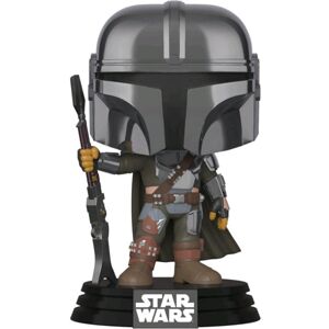 Funko POP! Star Wars The Mandalorian Chrome Mando Amazon + Pop protector Funko POP! Star Wars The Mandalorian Chrome Mando Amazon + Pop protector