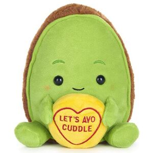 Posh Paws Swizzels Love Hearts 18cm (7") Avocado "Let's Avo Cuddle" Message Plush Soft Toy Posh Paws Swizzels Love Hearts 18cm (7") Avocado "Let's Avo Cuddle" Message Plush Soft Toy