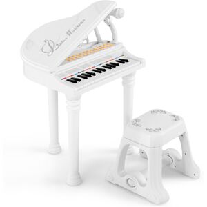 Casart 31 Keys Kids Piano Keyboard Electronic Piano Play w/Stool & Microphone Casart 31 Keys Kids Piano Keyboard Electronic Piano Play w/Stool & Microphone