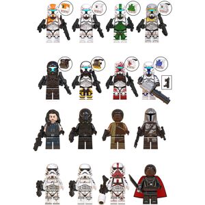 Xurikcoo (Style C 16pcs) 16pcs set Star Wars Minifigure Model Building Block Figure Toy K Xurikcoo (Style C 16pcs) 16pcs set Star Wars Minifigure Model Building Block Figure Toy K