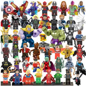 Unbranded 48PCS DC Marvel Superheroes Minifigures Toys Unbranded 48PCS DC Marvel Superheroes Minifigures Toys
