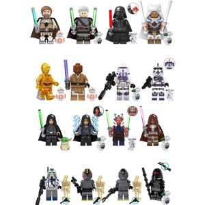 Xurikcoo (Style E 16pcs) 24pcs set Star Wars Minifigure Model Building Block Figure Toy K Xurikcoo (Style E 16pcs) 24pcs set Star Wars Minifigure Model Building Block Figure Toy K