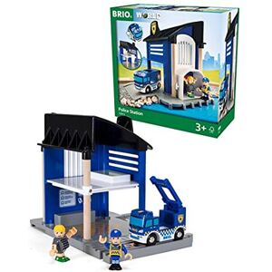World Police Station for Kids Age 3 Years Up - Compatible with all BRIO Railway World Police Station for Kids Age 3 Years Up - Compatible with all BRIO Railway