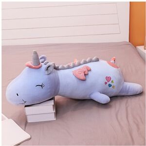 Maxpower (blue no light, 80CM) 60CM Cute Glowing LED Light Unicorn Plush Toys Lovely Lumi Maxpower (blue no light, 80CM) 60CM Cute Glowing LED Light Unicorn Plush Toys Lovely Lumi