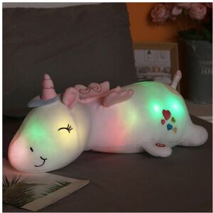 Maxpower (white, 100CM) 60CM Cute Glowing LED Light Unicorn Plush Toys Lovely Luminous An Maxpower (white, 100CM) 60CM Cute Glowing LED Light Unicorn Plush Toys Lovely Luminous An