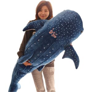 Maxpower (100cm) 50/100CM New Cartoon Blue Shark Stuffed Plush Toys Big Fish Whale Baby Maxpower (100cm) 50/100CM New Cartoon Blue Shark Stuffed Plush Toys Big Fish Whale Baby