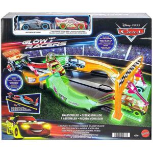 Mattel Disney Cars Night Racing Track Set: Two Configurations, Glow-in-the-Dark Mode, C Mattel Disney Cars Night Racing Track Set: Two Configurations, Glow-in-the-Dark Mode, C