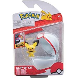 Pokémon PKW2659 - Clip'n'Go Pokéball - Pichu & Premier Ball, Official Pokéball with Deta Pokémon PKW2659 - Clip'n'Go Pokéball - Pichu & Premier Ball, Official Pokéball with Deta