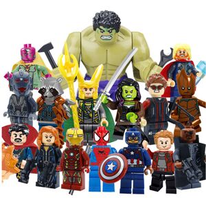 Unbranded 16Pcs Marvel Avengers Super Heroes Mini Figures Dc Set Fit Lego Unbranded 16Pcs Marvel Avengers Super Heroes Mini Figures Dc Set Fit Lego