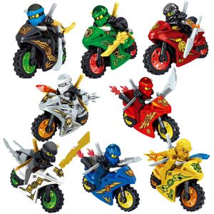 Unbranded 8 Pcs Ninjago Motorcycle Set Kids Child Minifigures Ninja Mini Figures Building Unbranded 8 Pcs Ninjago Motorcycle Set Kids Child Minifigures Ninja Mini Figures Building