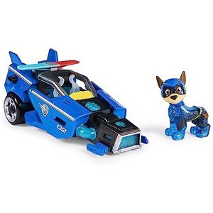 Paw Patrol: The Mighty Movie Toy Car with Chase Mighty Pups Action Figure, Light Paw Patrol: The Mighty Movie Toy Car with Chase Mighty Pups Action Figure, Light