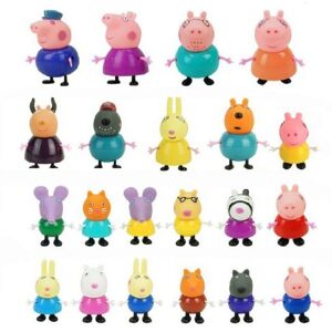 (25pcs/set) Peppa Pig Family Friends Emily Rebecca Suzy Action Figures Toys Xmas (25pcs/set) Peppa Pig Family Friends Emily Rebecca Suzy Action Figures Toys Xmas