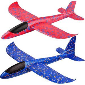 Unbranded 2 Pack Airplane Toys, Large Throwing Foam Plane, 2 Flight Mode Glider, Flying To Unbranded 2 Pack Airplane Toys, Large Throwing Foam Plane, 2 Flight Mode Glider, Flying To