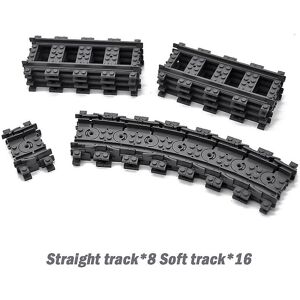 Unbranded City Trains Flexible Tracks Forked Straight Curved Rails Switch Building Block B Unbranded City Trains Flexible Tracks Forked Straight Curved Rails Switch Building Block B