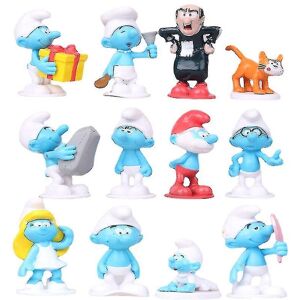 Unbranded 12pcs Smurf Doll Cartoon Anime Doll Toy Gift Unbranded 12pcs Smurf Doll Cartoon Anime Doll Toy Gift