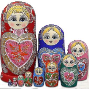 Unbranded 10 Layers Wooden Matryoshka Kids Russia Nesting Dolls Handpainted Stacking Toy F Unbranded 10 Layers Wooden Matryoshka Kids Russia Nesting Dolls Handpainted Stacking Toy F