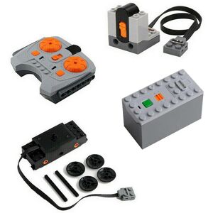 Unbranded REFURBISHED 4pcs Technic Power Functions Battery Box Train Motor Receiver Remote Bundle Lot Unbranded REFURBISHED 4pcs Technic Power Functions Battery Box Train Motor Receiver Remote Bundle Lot