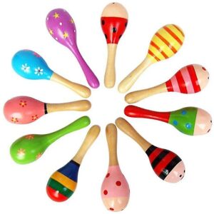 Unbranded 10 Pcs Wooden Wood Maraca Rattles Shaker Percussion Kids Musical Toy , Maracas 1 Unbranded 10 Pcs Wooden Wood Maraca Rattles Shaker Percussion Kids Musical Toy , Maracas 1