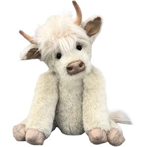 Unbranded (White) Scottish Highland Cow Plush, Realistic Cow Stuffed Animals Soft Farm Plu Unbranded (White) Scottish Highland Cow Plush, Realistic Cow Stuffed Animals Soft Farm Plu