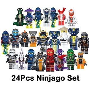 Unbranded Set Of 24 Pcs Ninjago Mini Figures Kai Jay Sensei Wu Master Building Blocks Toys Unbranded Set Of 24 Pcs Ninjago Mini Figures Kai Jay Sensei Wu Master Building Blocks Toys