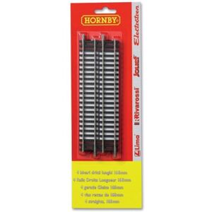 Hornby R600 Set of 4 Straight Tracks - Model Railway Track Hornby R600 Set of 4 Straight Tracks - Model Railway Track