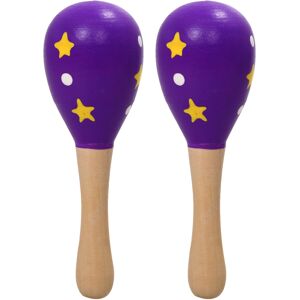 Exogio 2-Pack Wooden Maraca Musical Toy for Kids - Shake to Create Rhythm, Wooden Handl Exogio 2-Pack Wooden Maraca Musical Toy for Kids - Shake to Create Rhythm, Wooden Handl