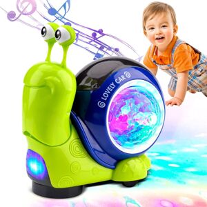 SinoDragon Electric Crawling Snail Toy with Music & Light Baby Interactive Toys SinoDragon Electric Crawling Snail Toy with Music & Light Baby Interactive Toys