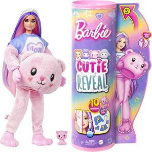 Barbie Cutie Reveal Doll & Accessories, Teddy Bear Plush Costume & 10 Surprises Barbie Cutie Reveal Doll & Accessories, Teddy Bear Plush Costume & 10 Surprises