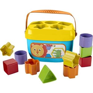 Fisher-Price Stacking Toy Baby's First Blocks Set of 10 Shapes for Sorting Play for Infants A Fisher-Price Stacking Toy Baby's First Blocks Set of 10 Shapes for Sorting Play for Infants A