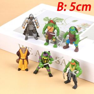 Maxpower (4.5cm, B 6PCS) 6PCS Teenage tant Ninja Turtles Mini Anime Action Figure 5cm Rap Maxpower (4.5cm, B 6PCS) 6PCS Teenage tant Ninja Turtles Mini Anime Action Figure 5cm Rap