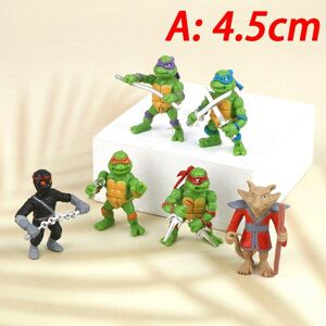 Maxpower (4.5cm, A 6PCS) 6PCS Teenage tant Ninja Turtles Mini Anime Action Figure 5cm Rap Maxpower (4.5cm, A 6PCS) 6PCS Teenage tant Ninja Turtles Mini Anime Action Figure 5cm Rap