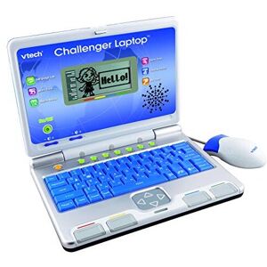 VTech Challenger Laptop, Blue, Kids Laptop with Vocabulary, Maths and French Lea VTech Challenger Laptop, Blue, Kids Laptop with Vocabulary, Maths and French Lea